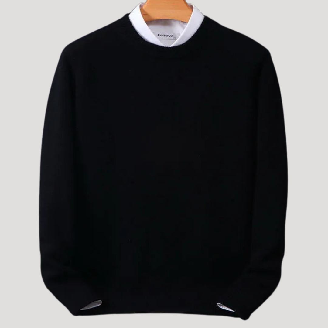 Pull Élégant à Col Rond pour Homme