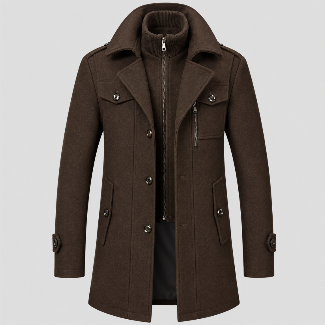 Manteau Long Structuré Homme