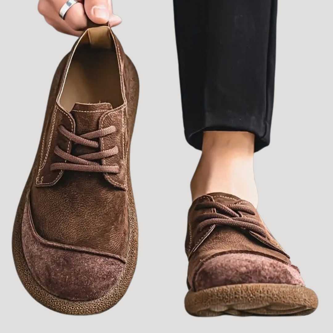 Derbies Vintage à Semelle Épaisse pour Homme