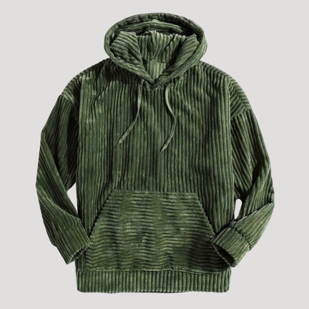 Sweat à Capuche à Larges Côtes pour Homme
