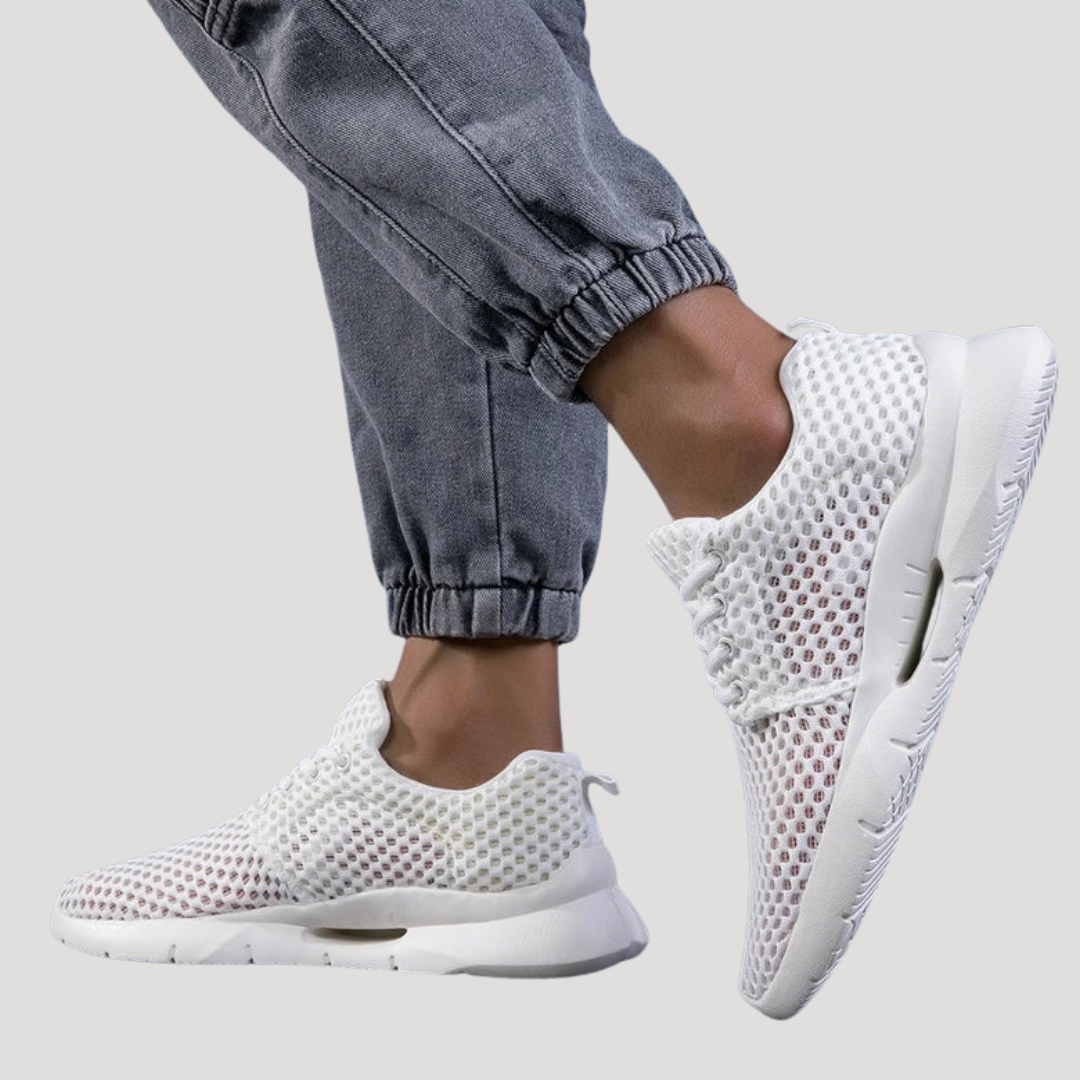 Baskets Basses à Tige en Mesh Ajouré pour Homme