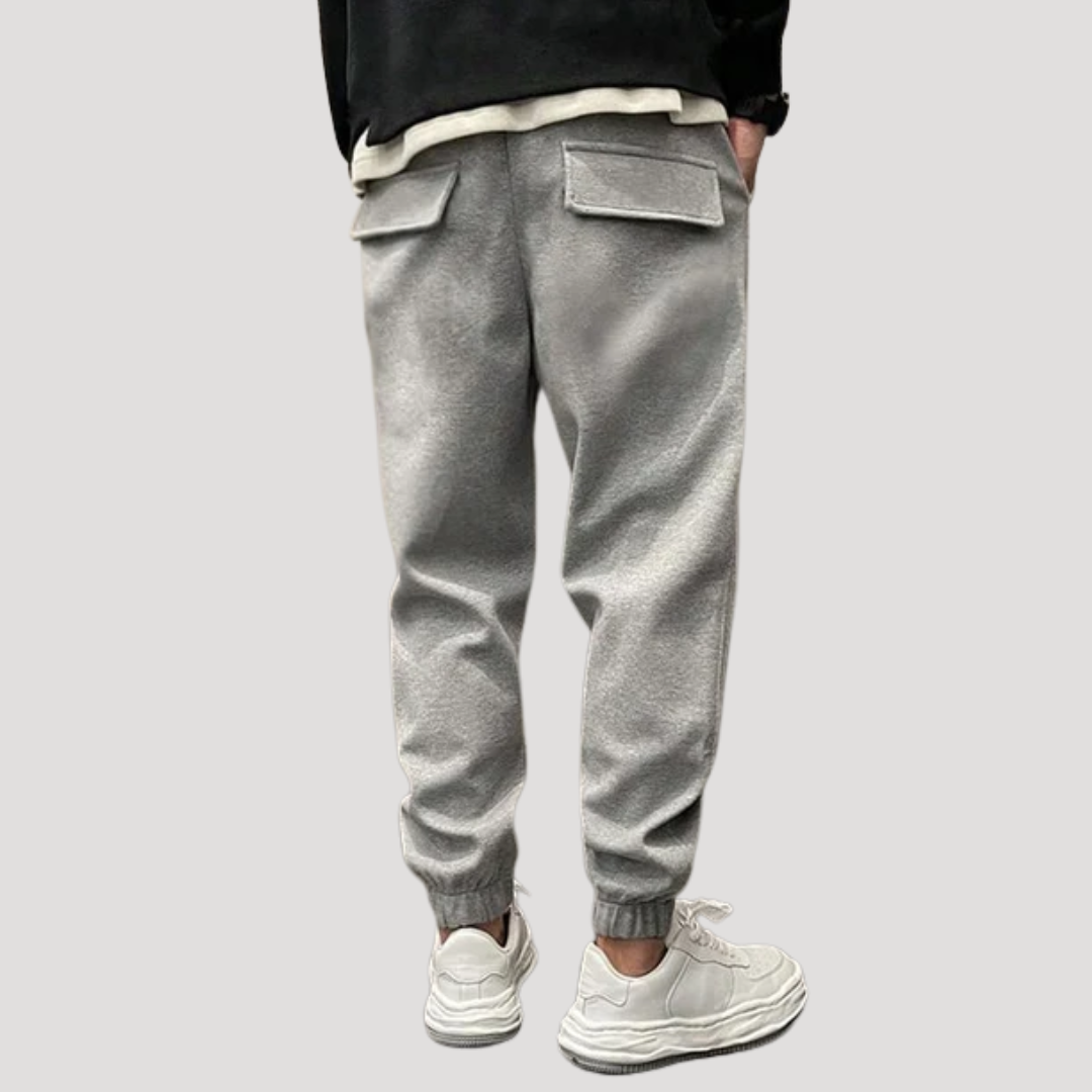 Pantalon Jogger à Coutures Nervurées pour Homme