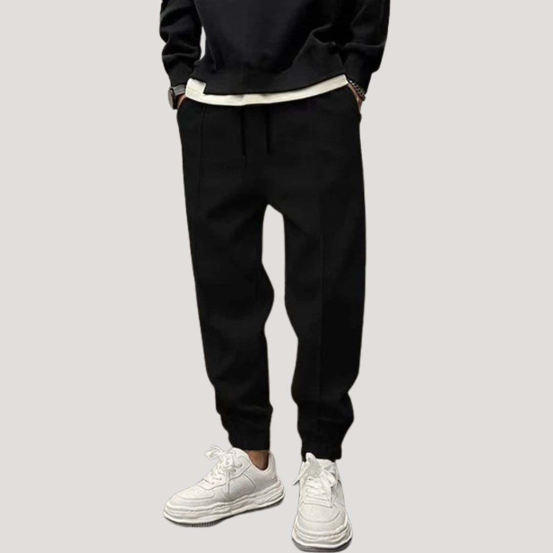 Pantalon Jogger à Coutures Nervurées pour Homme