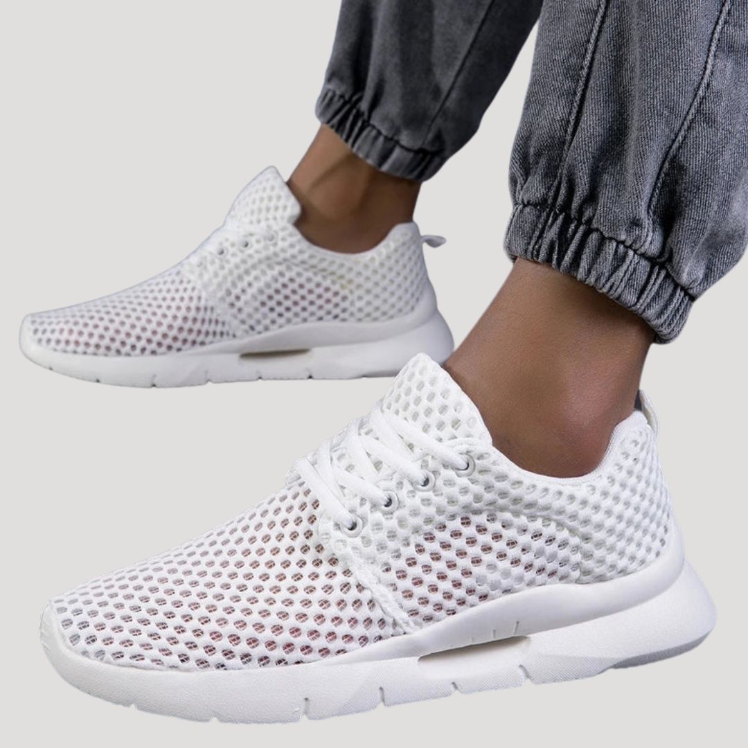 Baskets Basses à Tige en Mesh Ajouré pour Homme