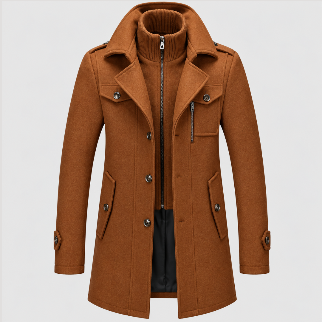Manteau Long Structuré Homme