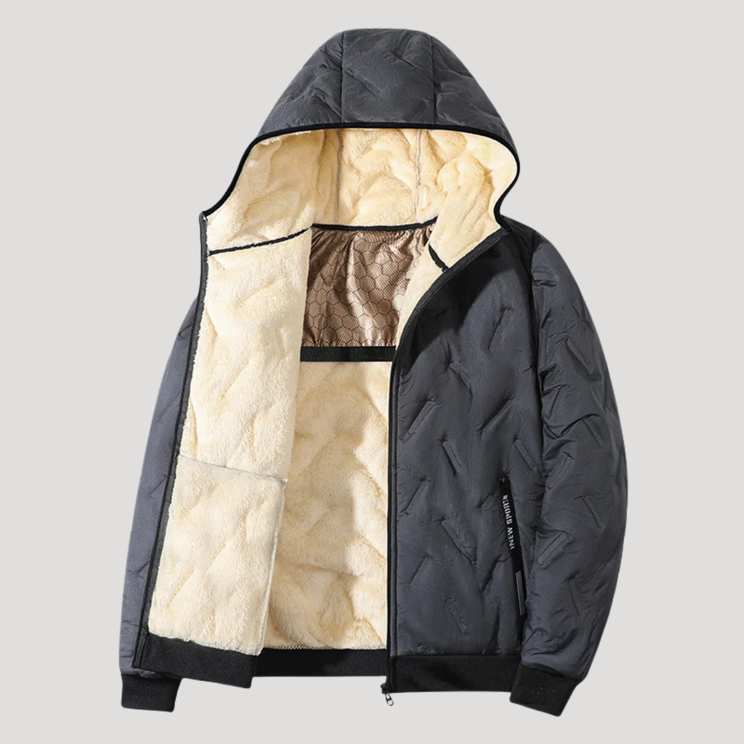 Veste Matelassée Hiver à Capuche Homme
