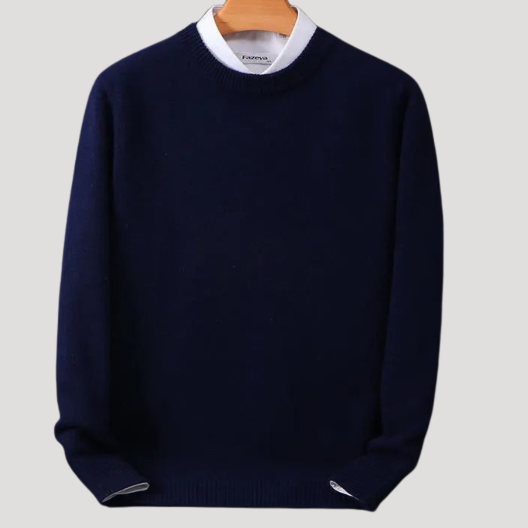 Pull Élégant à Col Rond pour Homme