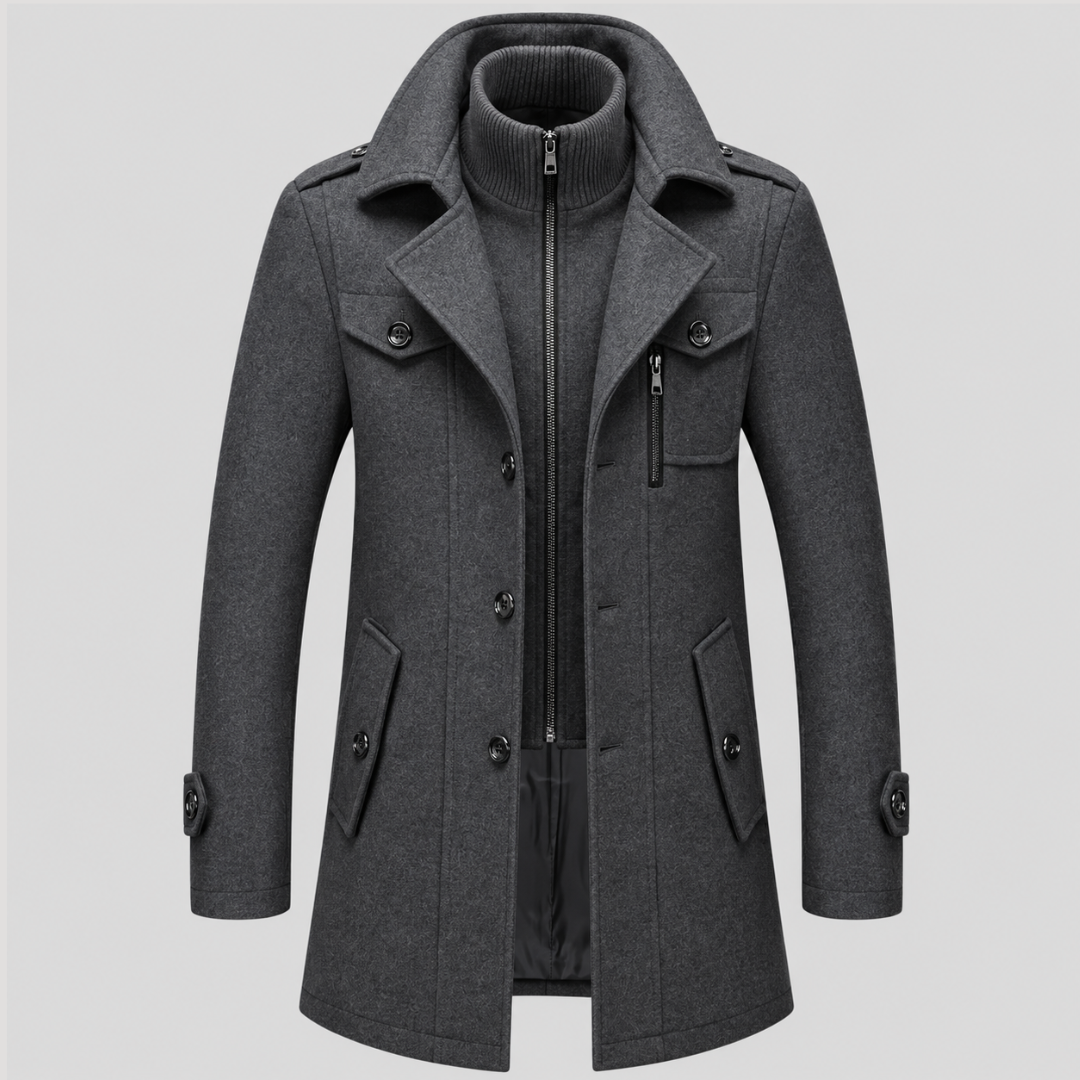 Manteau Long Structuré Homme