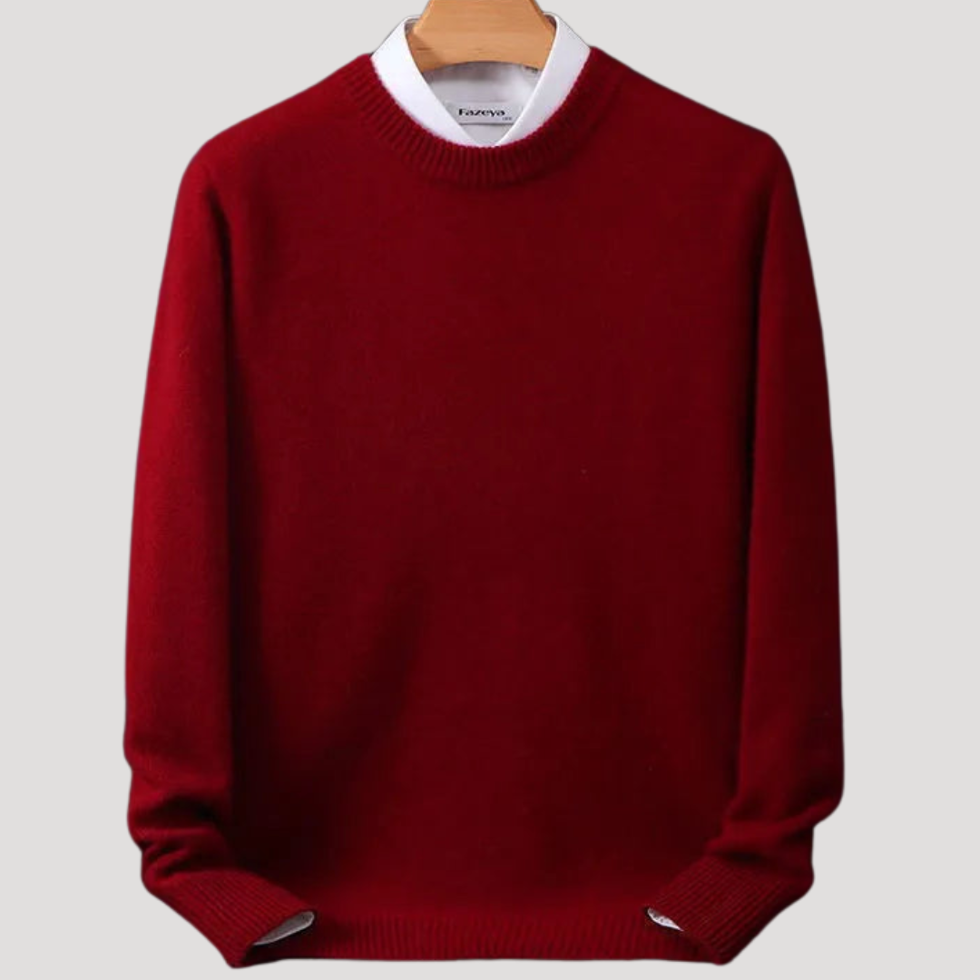 Pull Élégant à Col Rond pour Homme