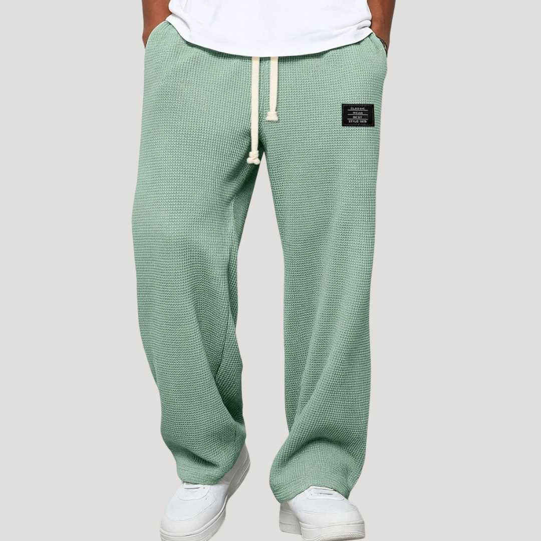 Pantalon Large Décontracté Texturé pour Homme