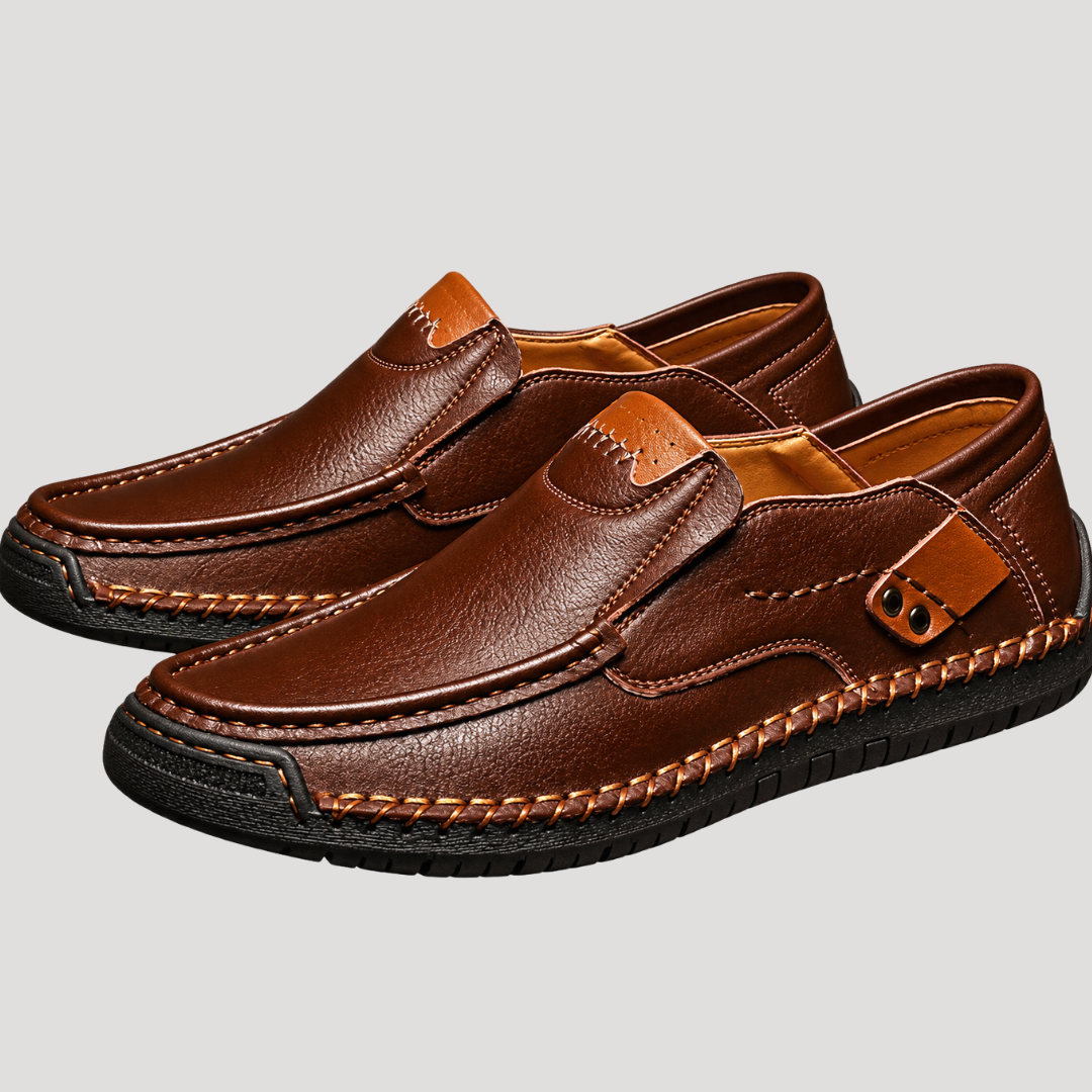 Mocassins Classiques à Bout Rond pour Homme