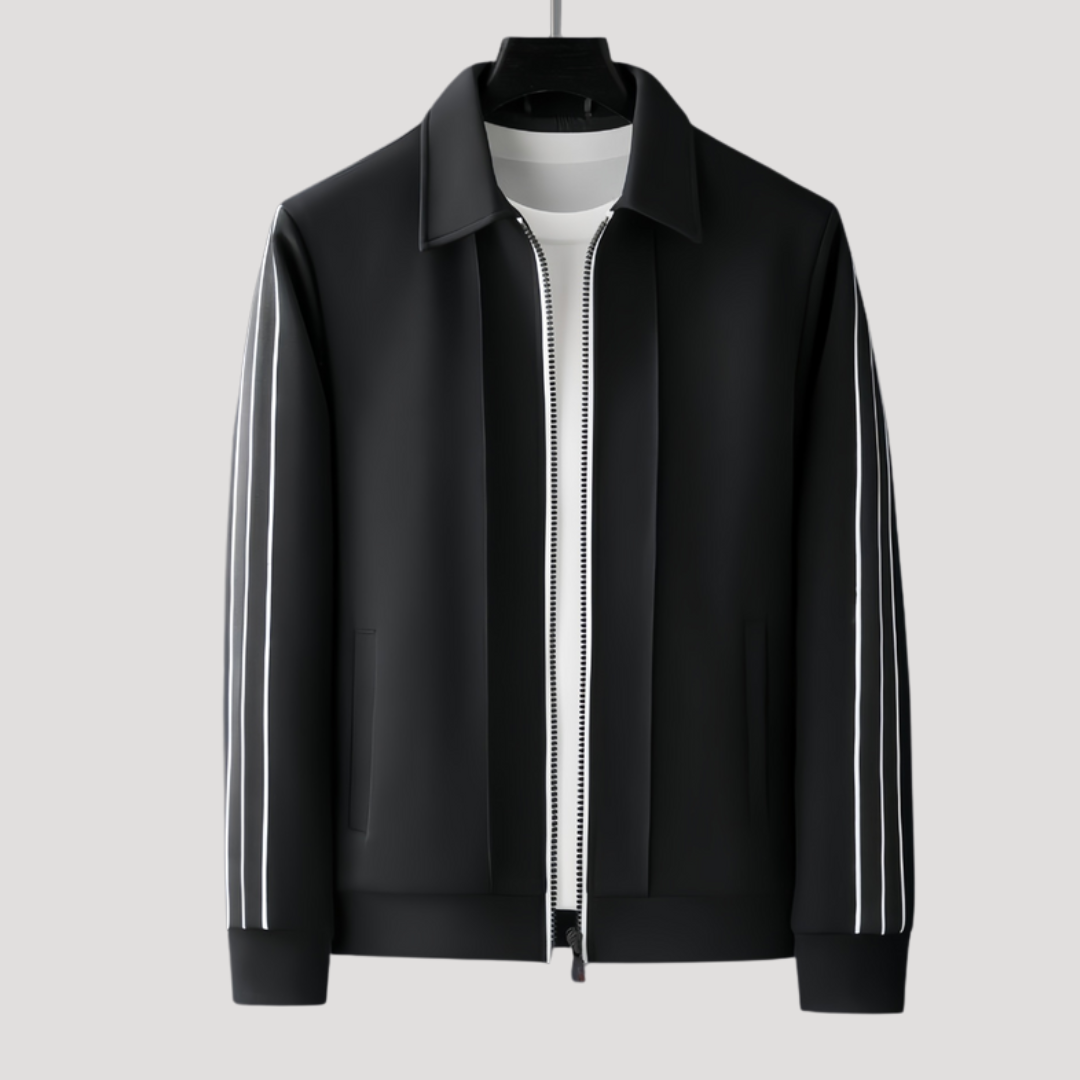 Ensemble Survêtement Zippé à Bandes Latérales Contrastées pour Homme