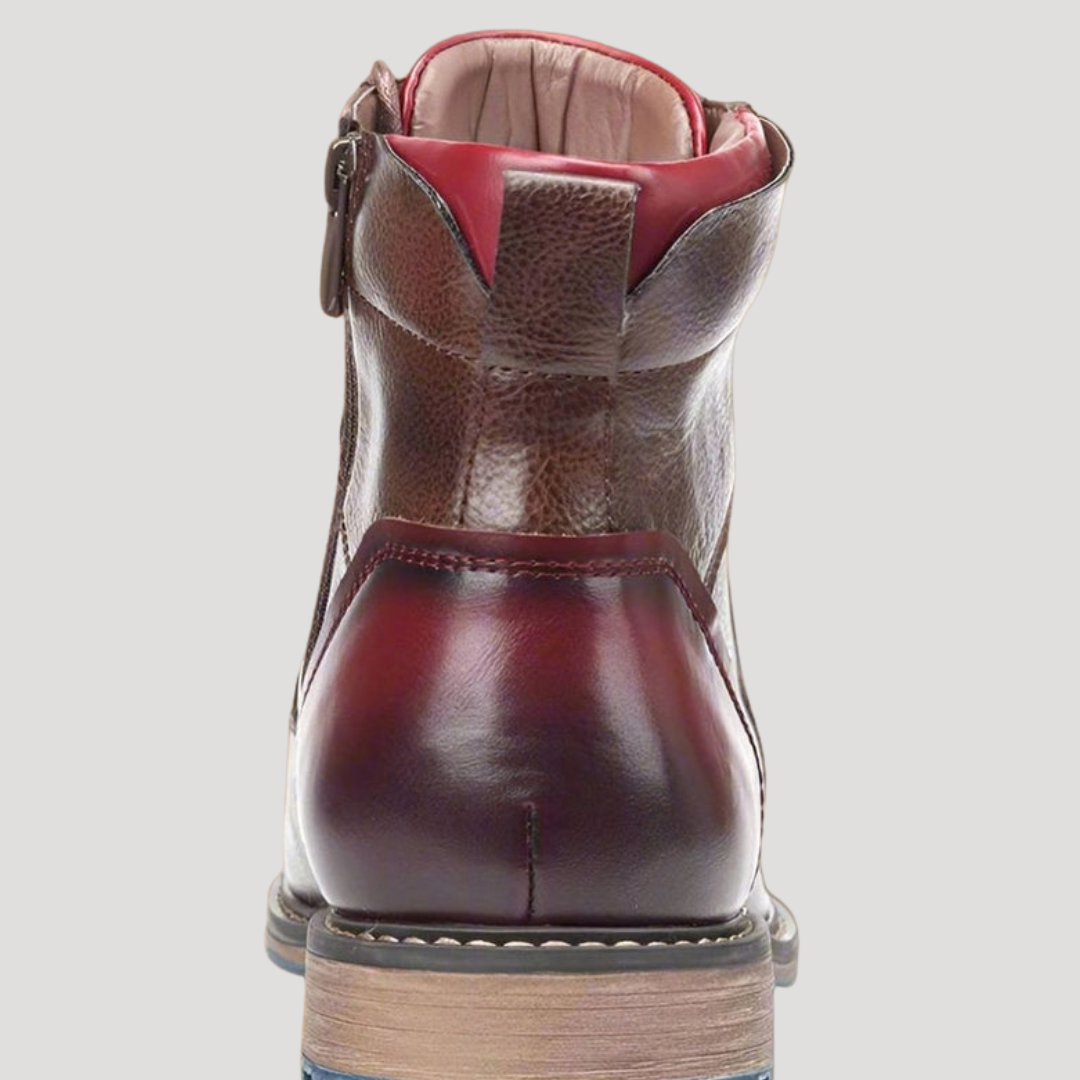 Bottines à Lacets et Bout Rapporté pour Homme