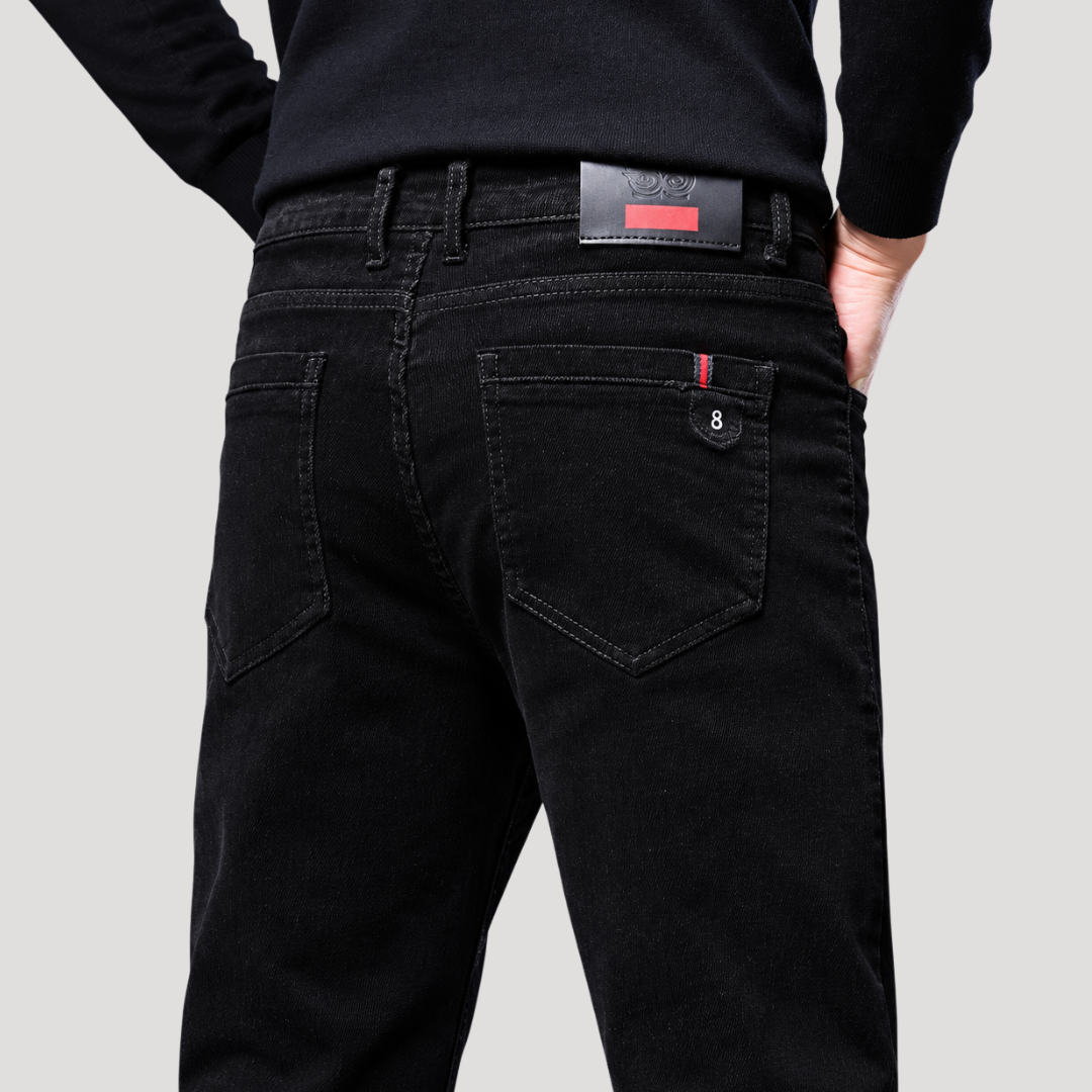 Pantalon en Velours Côtelé à Coupe Droite pour Homme