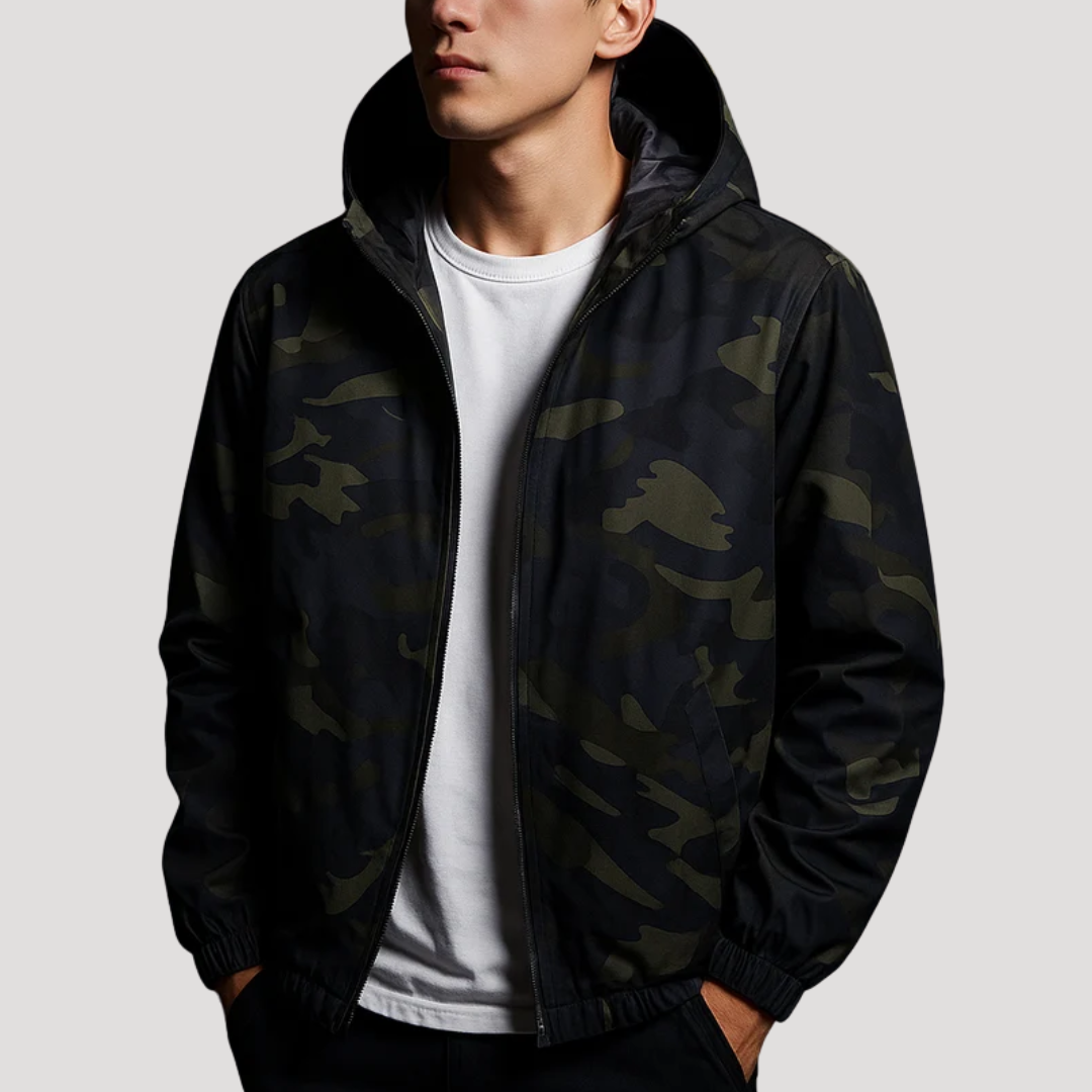 Veste Militaire à Capuche pour Homme