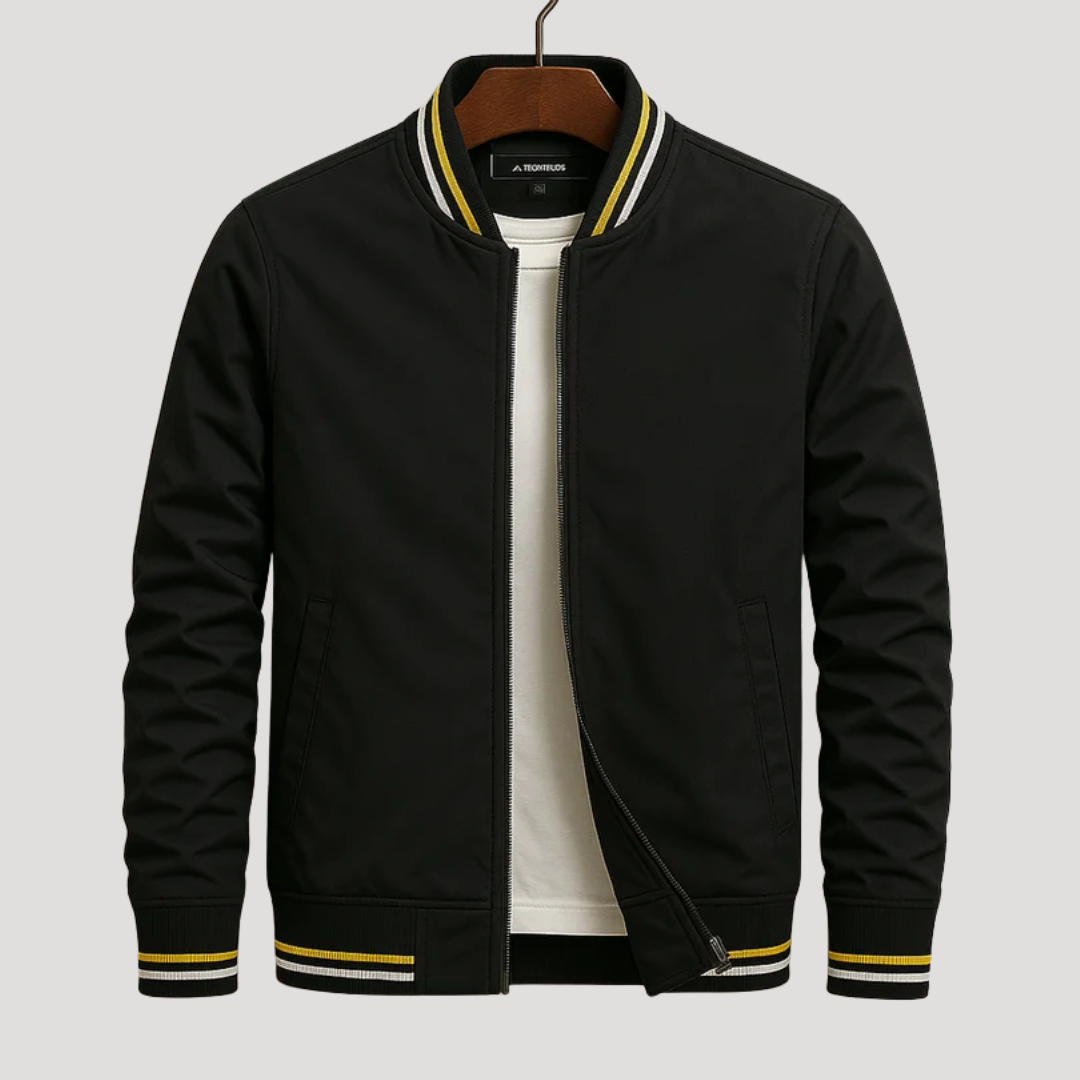 Bomber Homme à Finitions Rayées