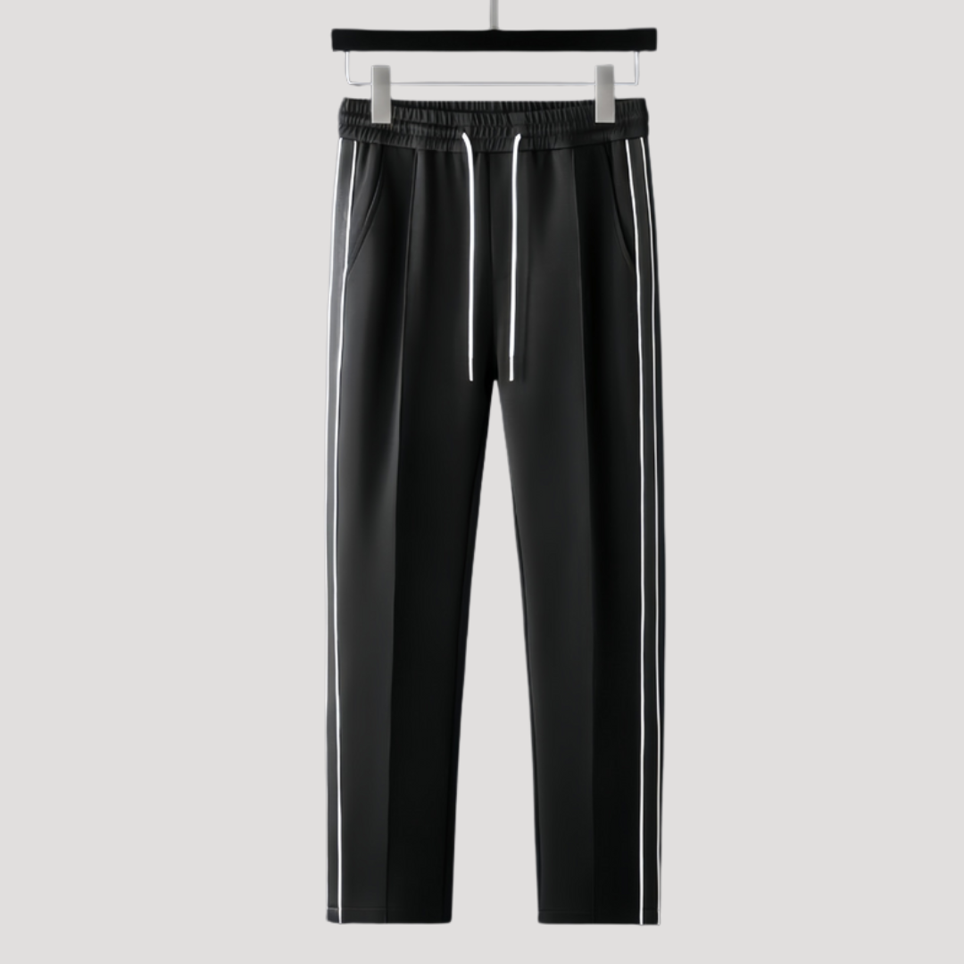 Ensemble Survêtement Zippé à Bandes Latérales Contrastées pour Homme