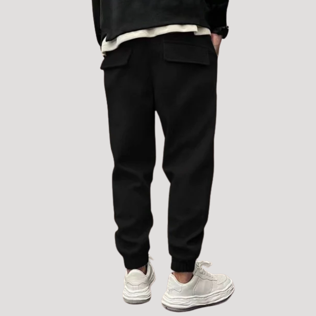 Pantalon Jogger à Coutures Nervurées pour Homme