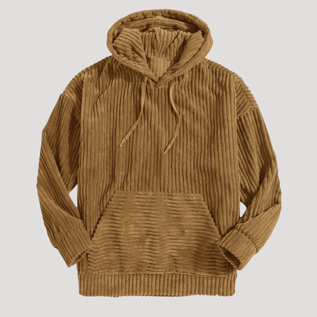 Sweat à Capuche à Larges Côtes pour Homme