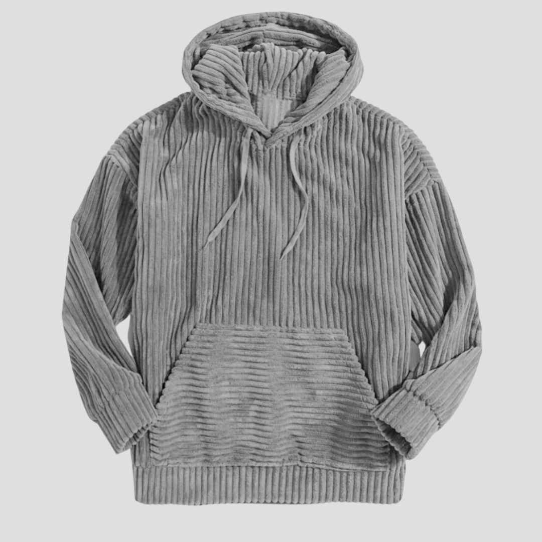 Sweat à Capuche à Larges Côtes pour Homme
