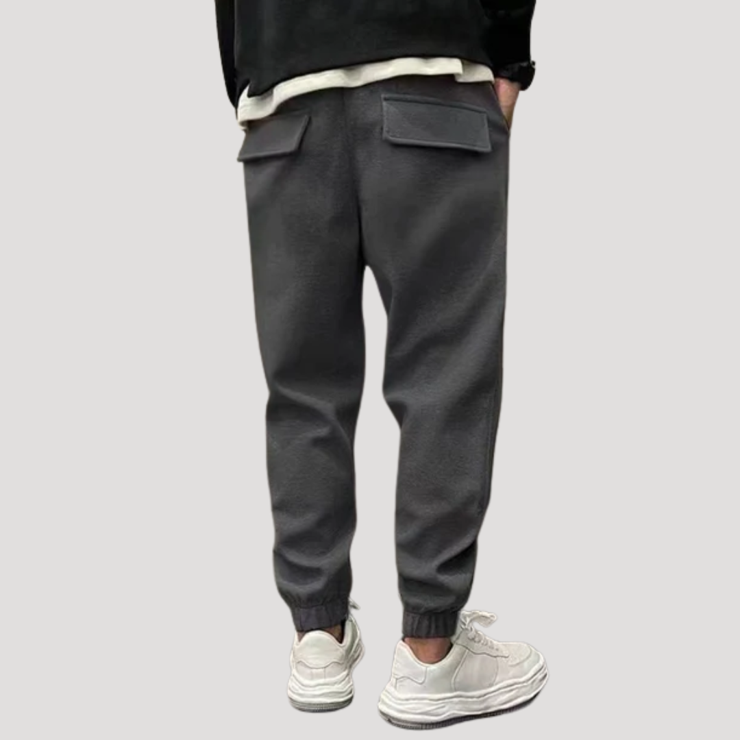 Pantalon Jogger à Coutures Nervurées pour Homme