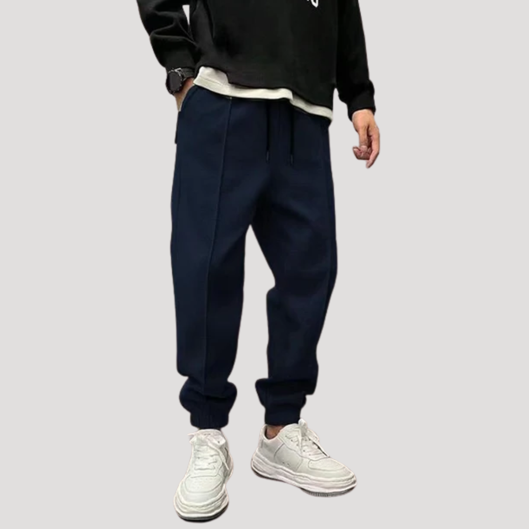 Pantalon Jogger à Coutures Nervurées pour Homme