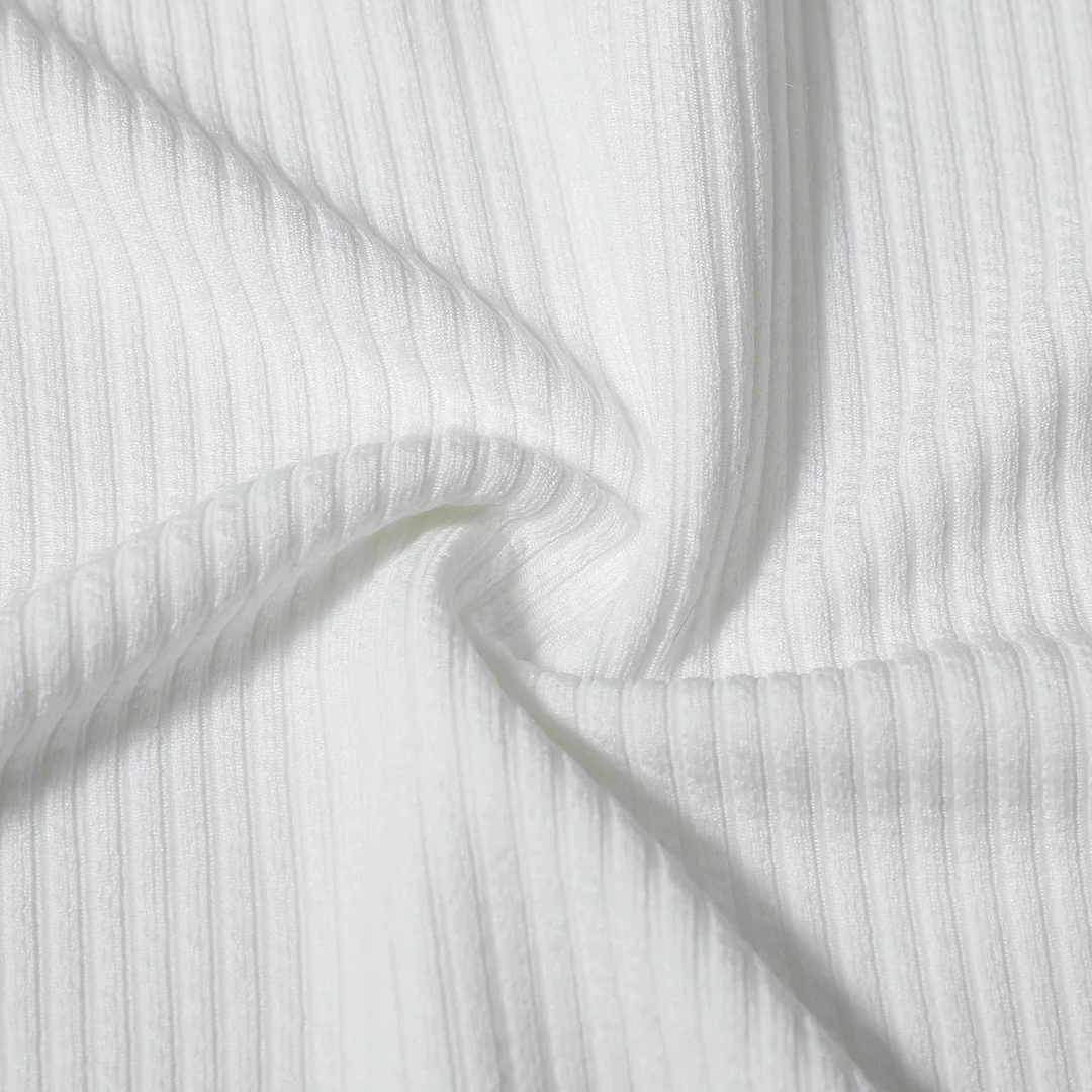 Polo Uni Homme en Maille Côtelée