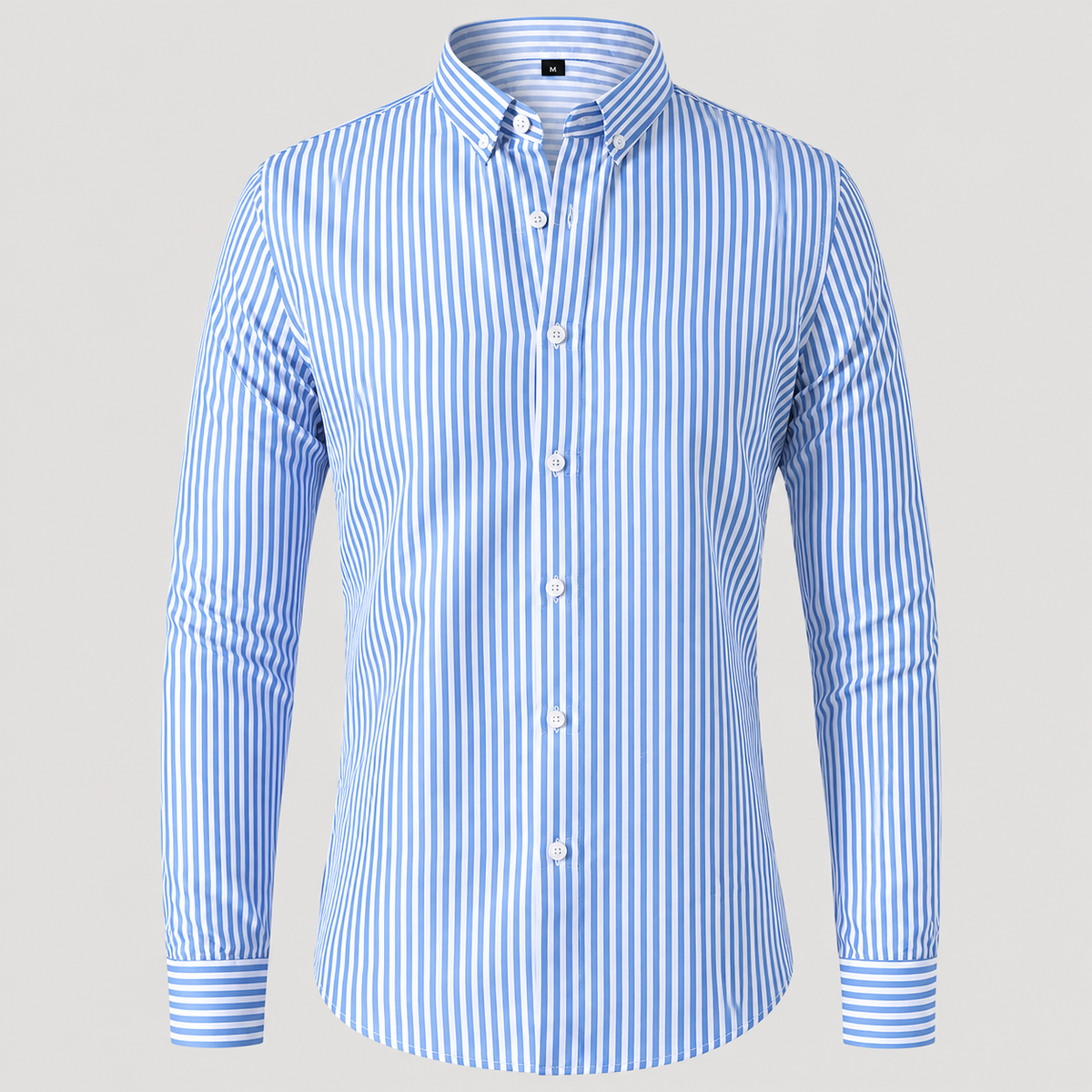 Chemise à Larges Rayures Verticales pour Homme