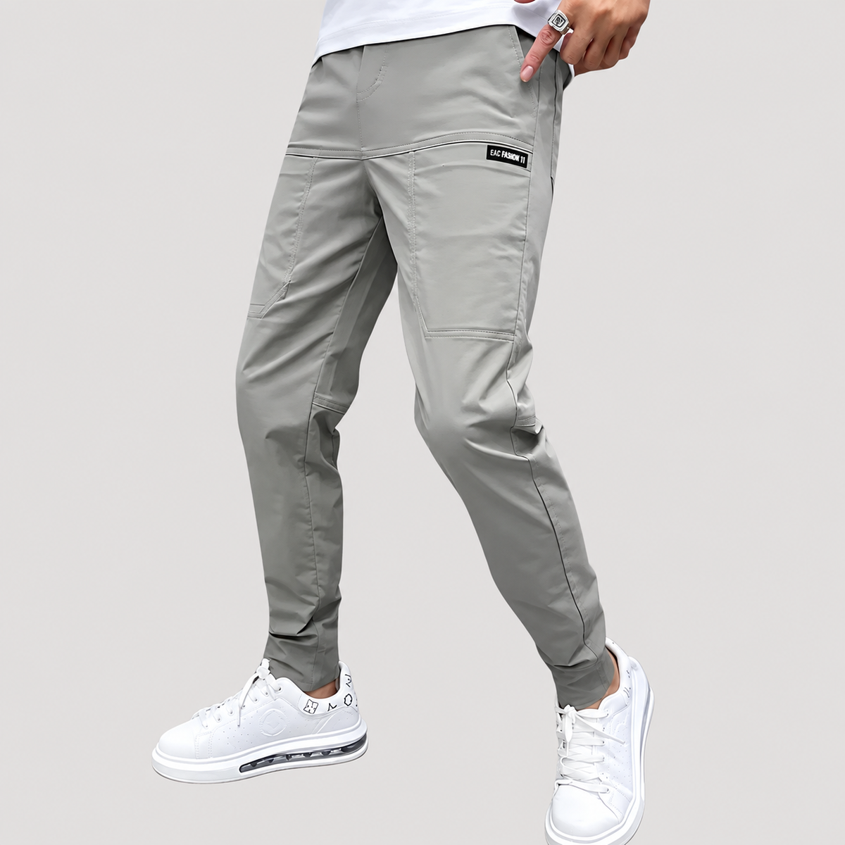 Pantalon Cargo Technique Fuselé pour Homme