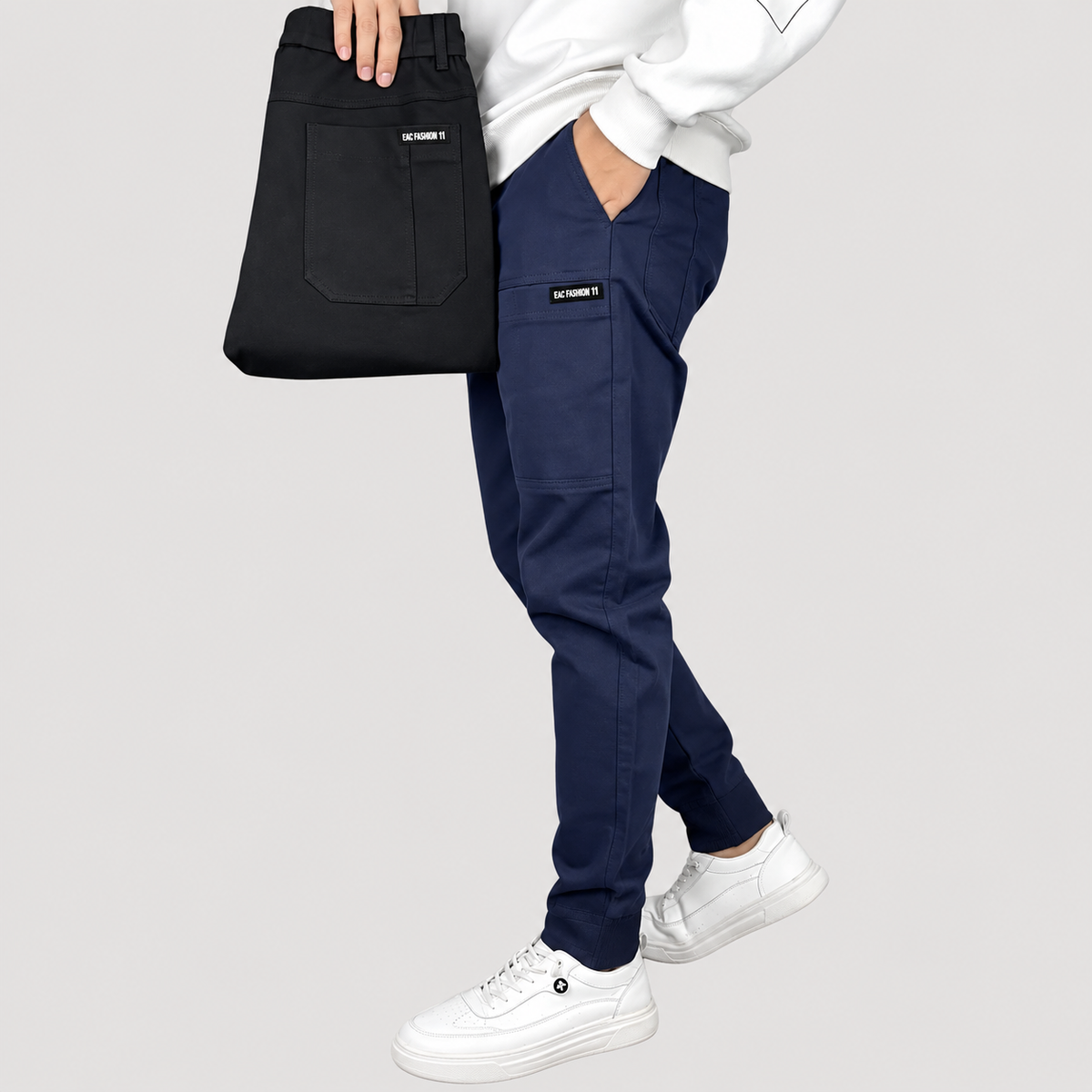 Pantalon Cargo Technique Fuselé pour Homme