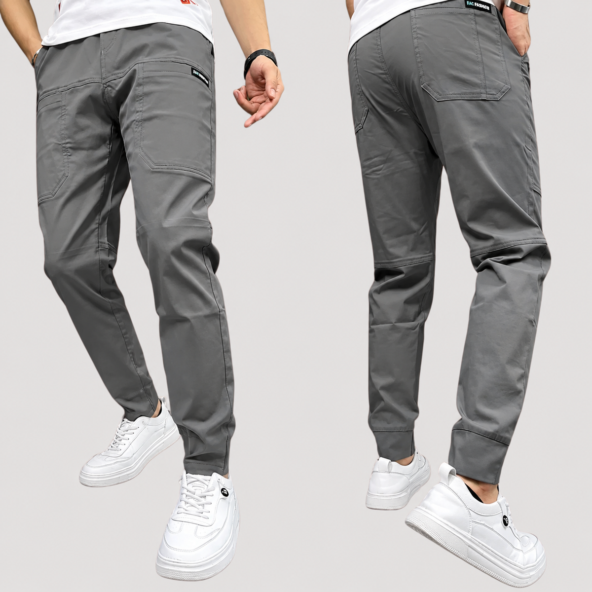 Pantalon Cargo Technique Fuselé pour Homme