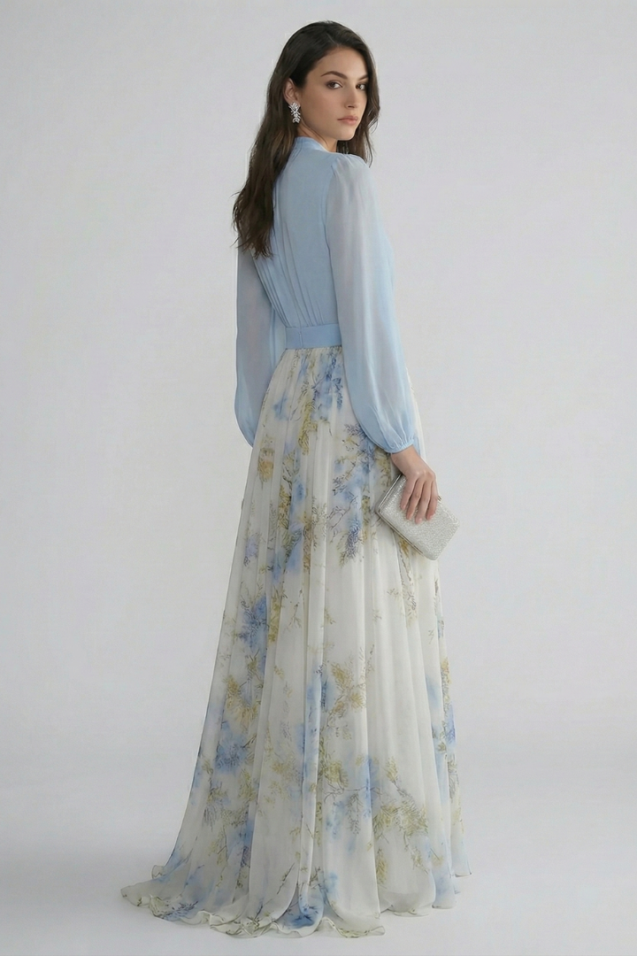 Robe Longue Fleurie Élégante Femme