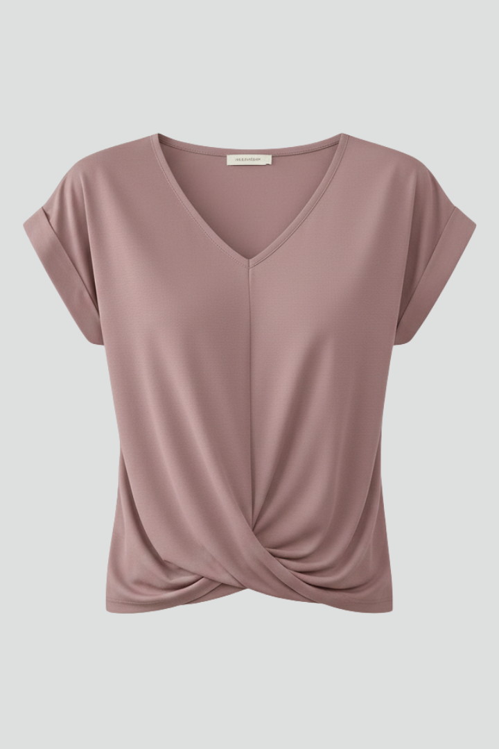 Haut Femme Chic Croisé Col V