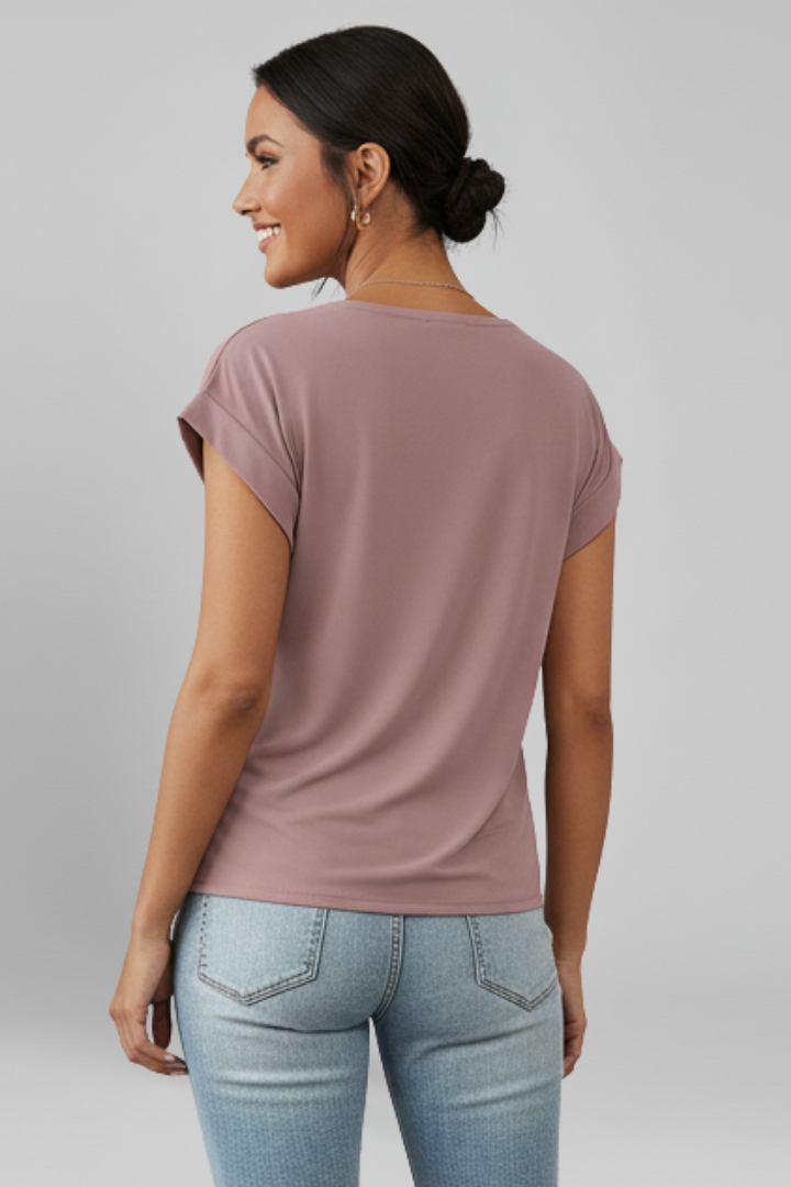 Haut Femme Chic Croisé Col V