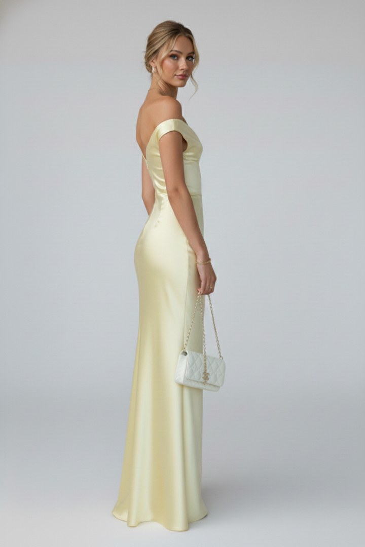 Robe de soirée Femme longue à épaules dénudées