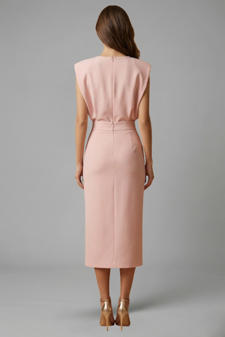 Robe Midi Chic Élégante Femme