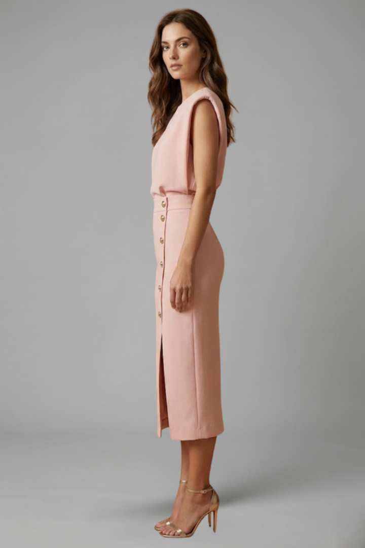 Robe Midi Chic Élégante Femme