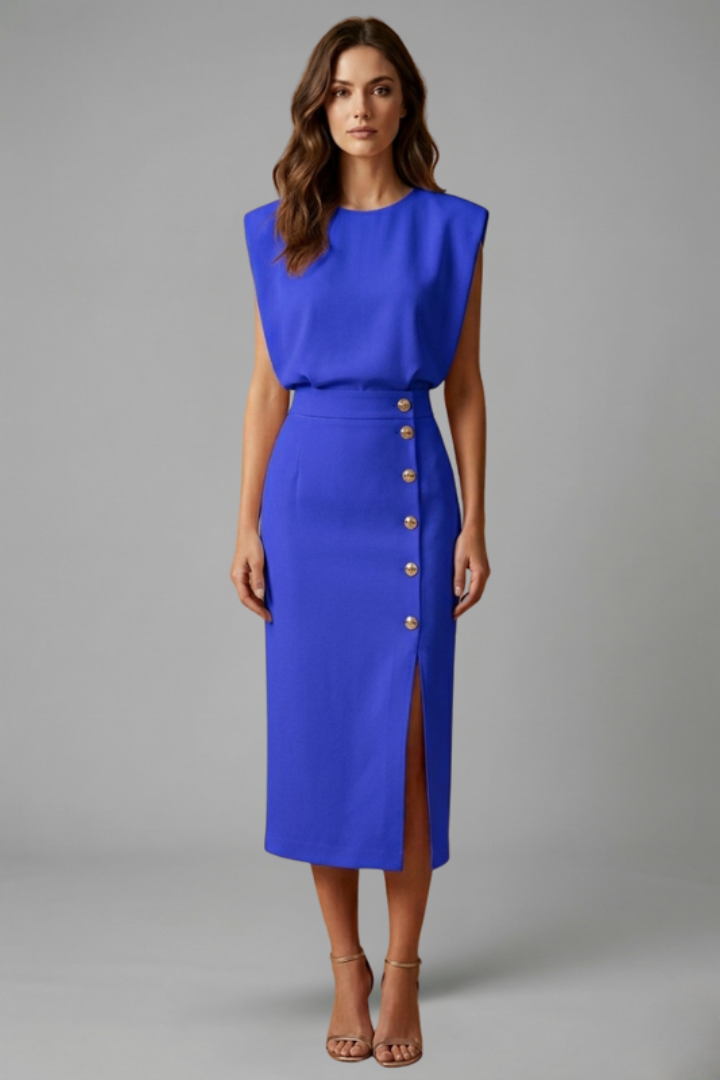 Robe Midi Chic Élégante Femme