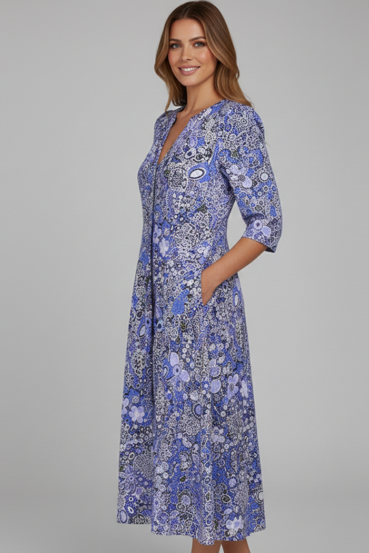 Robe Midi Bohème Chic Fleurie