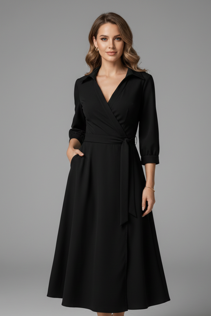 Robe Portefeuille Chic Femme