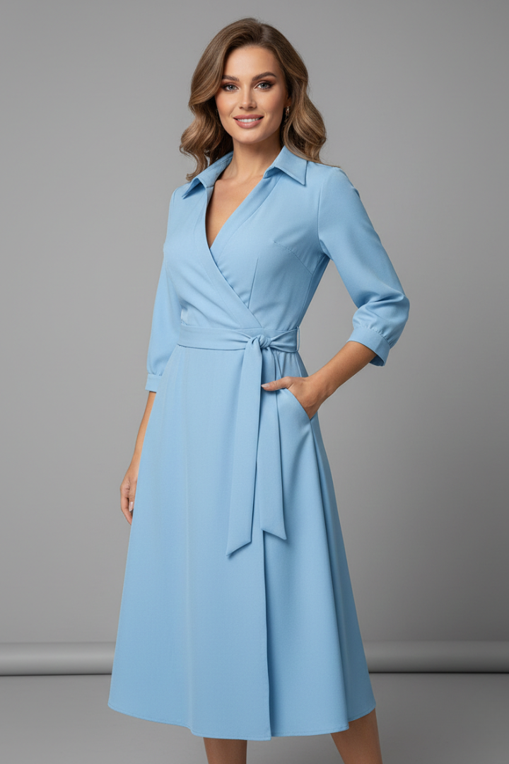Robe Portefeuille Chic Femme