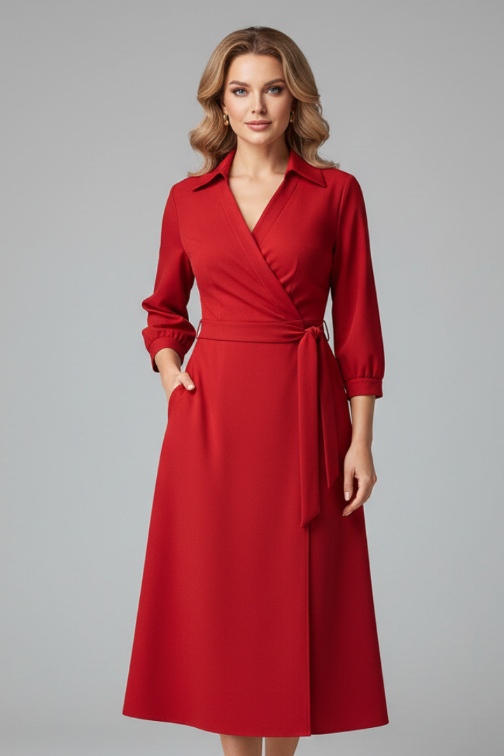 Robe Portefeuille Chic Femme
