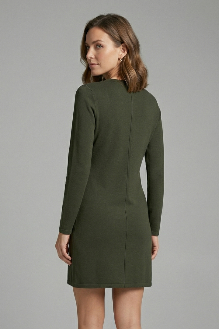 Robe Courte Femme Ample Unie Élégante