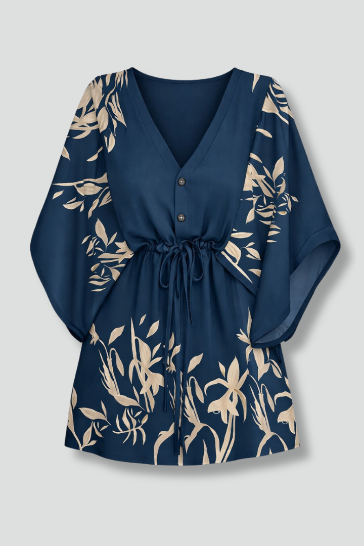 Robe Portefeuille Femme Bohème Chic Imprimée