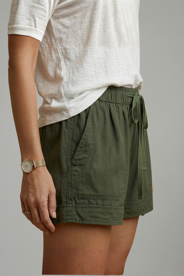 Short Femme Ample Taille Élastique à Cordon