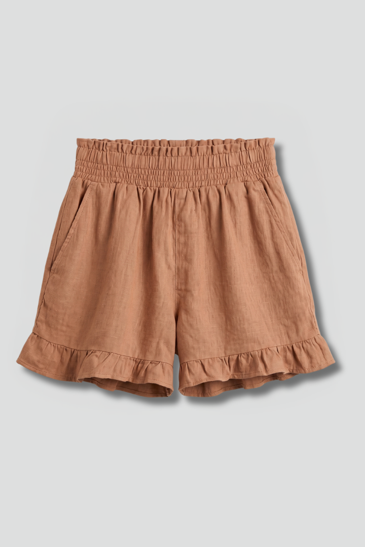Short Jupe Femme Volanté Taille Haute